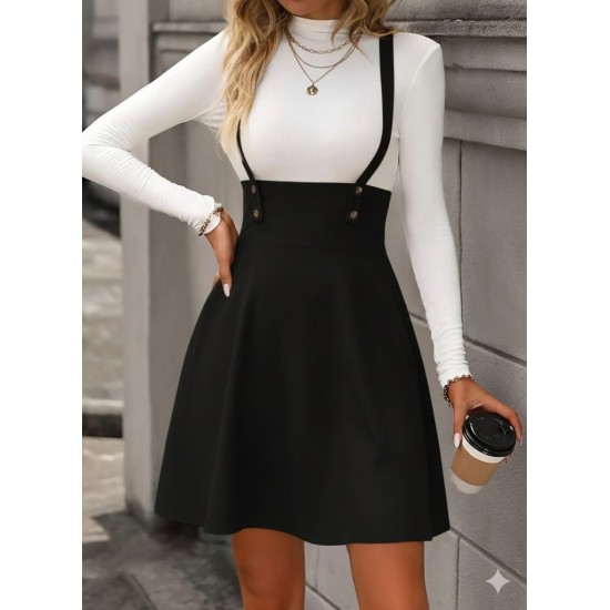 K46117-SIYAH BLACK DRESS