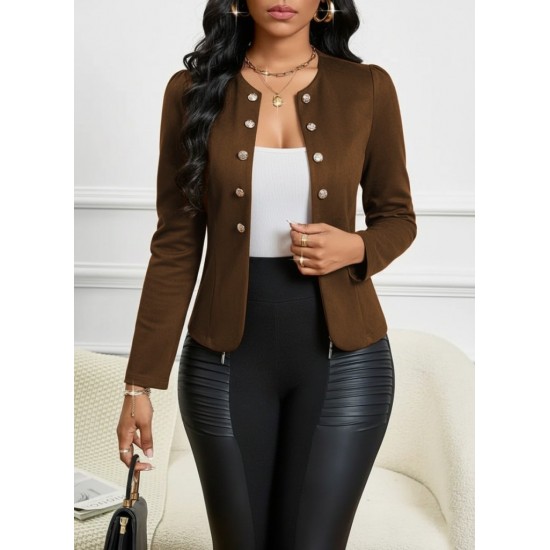 K46128-KAHVE KAHVE CEKET