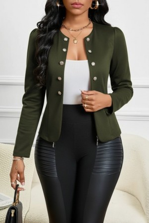 K46128-YESIL YEŞİL CEKET