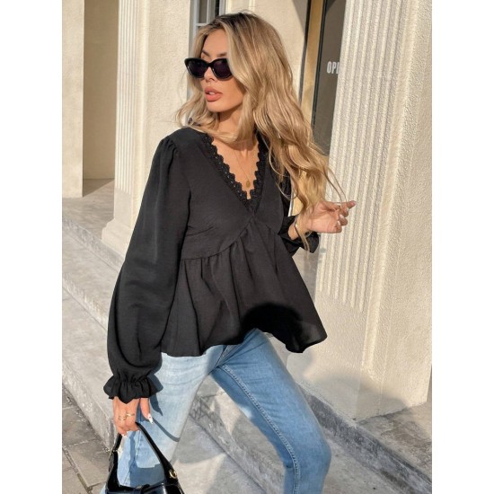 K4627-SIYAH SİYAH BLUZ