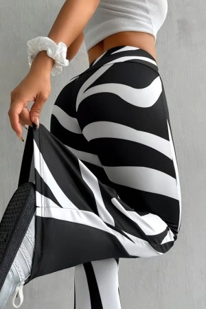 K4635-ZEBRA DESENLİ TAYT