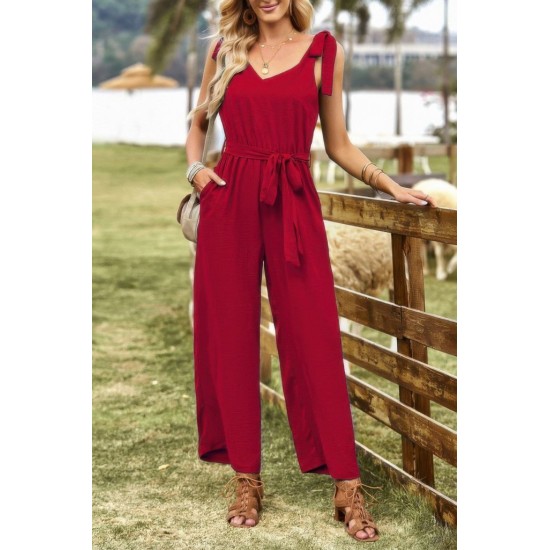 K4652-KIRMIZI Burgundy OVERALLS