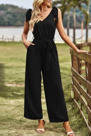 K4652-SIYAH BLACK OVERALLS