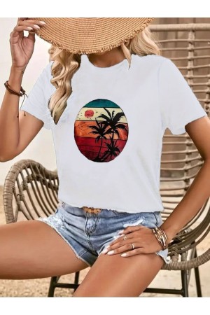 K50270 - BEYAZ BEYAZ TSHIRT