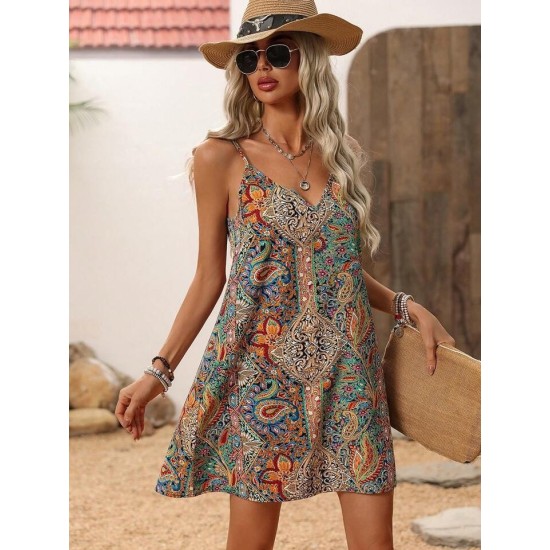 "K50314 - DESENLI" Patterned DRESS