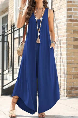 K51001-MAVI BLUE OVERALLS