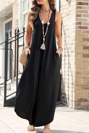 K51001-SIYAH BLACK OVERALLS