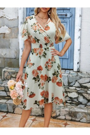 K51002-BEJ BEJ ELBİSE