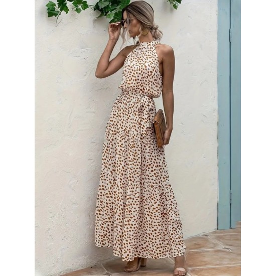 K51009-BEJ BEIGE DRESS