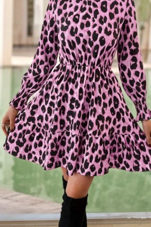 "K51023-COK RENKLI" Patterned DRESS