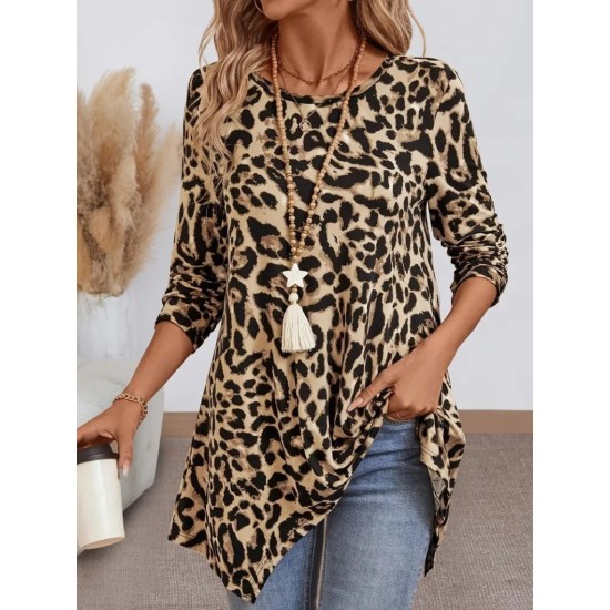 K51026-LEOPAR LEOPARD BLOUSE