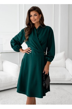 K51042-YESIL YEŞİL ELBİSE
