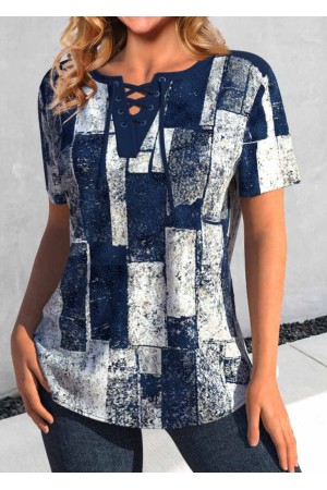 K55061 - LACIVERT LACİVERT BLUZ