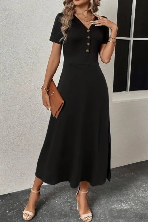 K55126-SIYAH BLACK DRESS