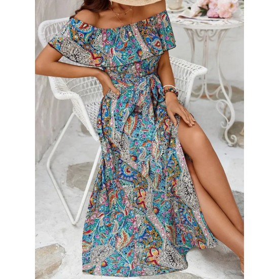 K55128-MAVI BLUE DRESS