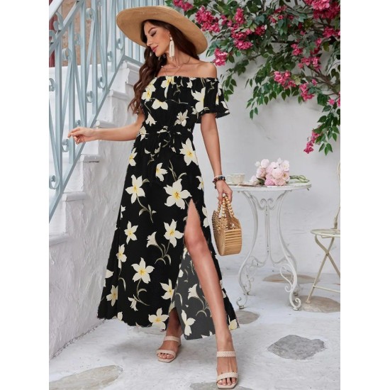 K55128-SIYAH BLACK DRESS