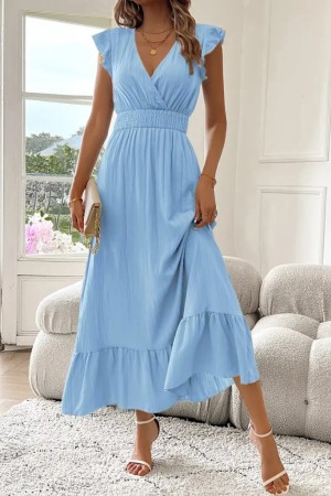 K55132-MAVI BLUE DRESS