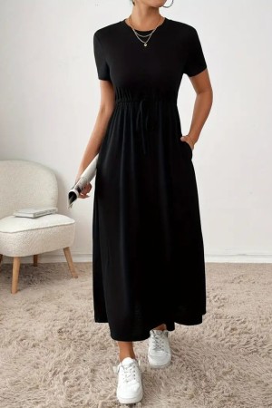 K55136-SIYAH BLACK DRESS