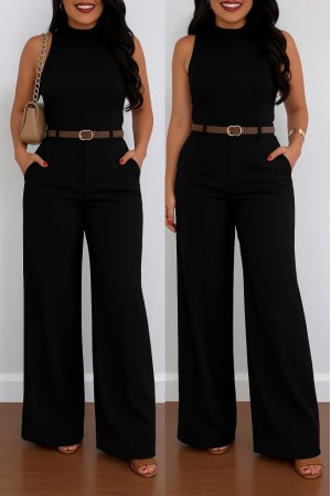 K55144-SIYAH BLACK TROUSERS