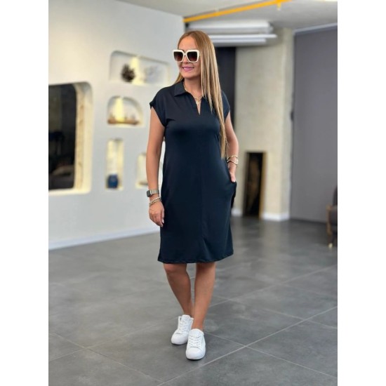 K55158-SIYAH BLACK DRESS
