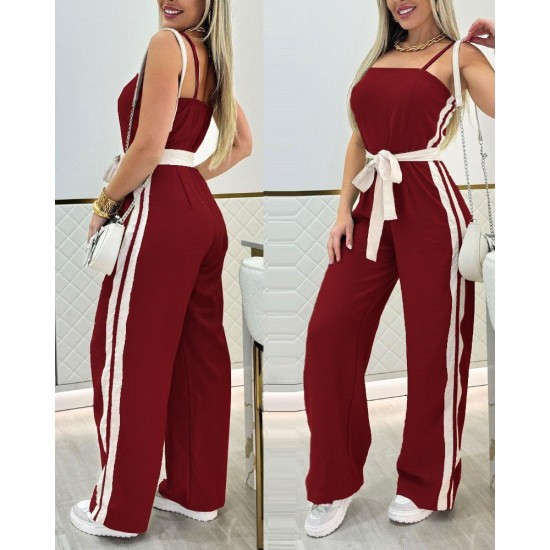 K55159-BORDO Burgundy OVERALLS