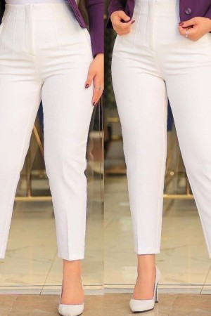 K55169-BEYAZ BEYAZ PANTOLON