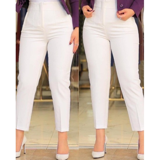 K55169-BEYAZ BEYAZ PANTOLON