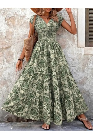 K55174-DESENLI DESENLİ ELBİSE