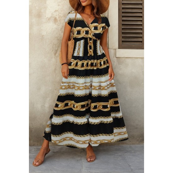 K55174-ZINCIR Patterned DRESS