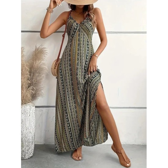 K55185-YESIL GREEN DRESS