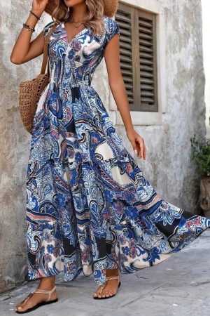 K55190-MAVI BLUE DRESS