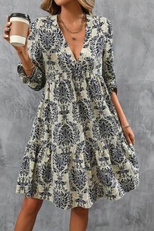 K55210-LACIVERT "NAVY BLUE" DRESS