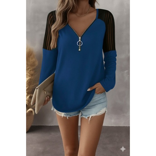 K55213-PETROLYESILI YEŞİL BLUZ