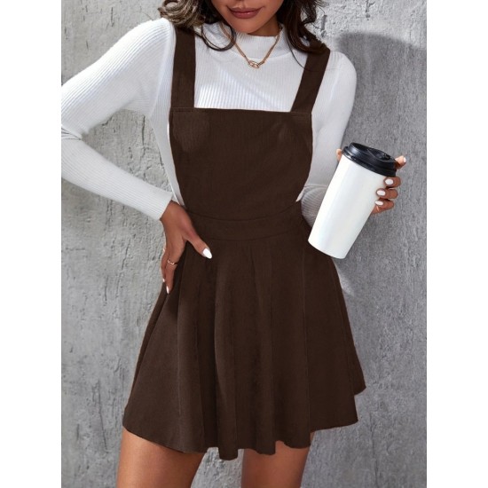 K59033-KAHVE COFFEE DRESS