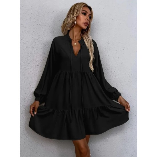 K59036-SIYAH BLACK DRESS