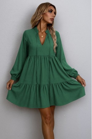 K59036-YESIL YEŞİL ELBİSE