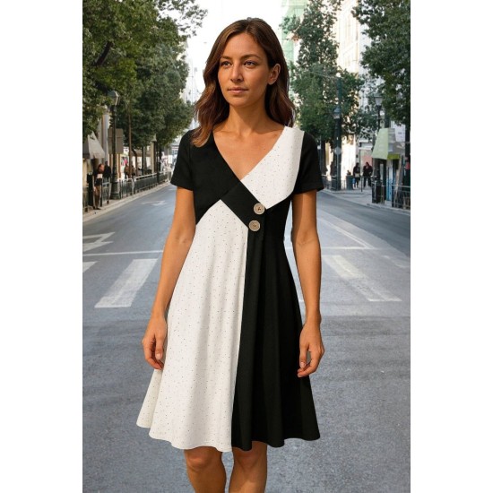 "K61057 - BEYAZ" WHITE DRESS