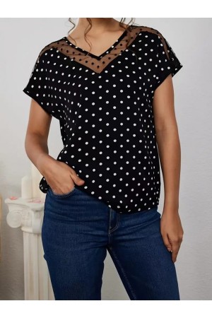 K61061 - SIYAH SİYAH BLUZ