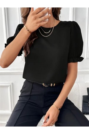 K61068 - SIYAH SİYAH BLUZ