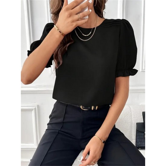 "K61068 - SIYAH" BLACK BLOUSE