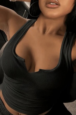 "K61090 - SIYAH" BLACK BLOUSE