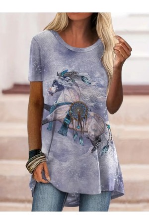 K61096-DESENLI DESENLİ BLUZ