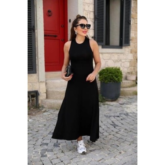 "K61101 - SIYAH" BLACK DRESS