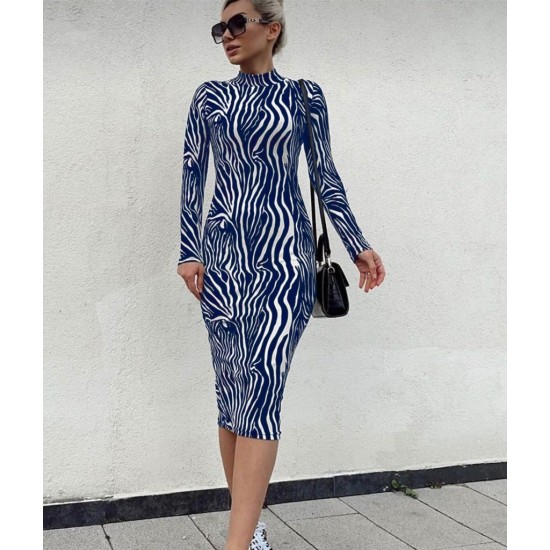 K61248-DESENLI Patterned DRESS