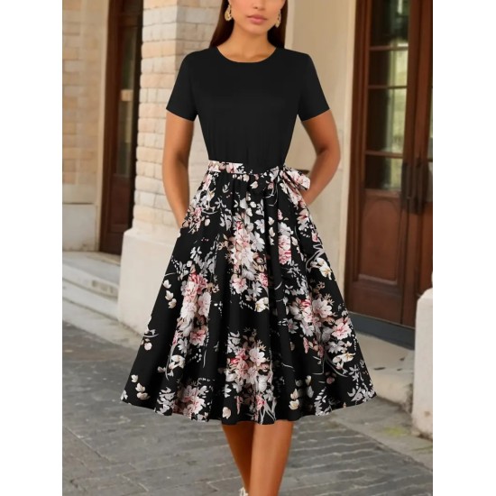 K61372-SIYAH BLACK DRESS