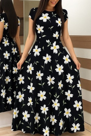 K61398-CICEK_DESENLI Patterned DRESS