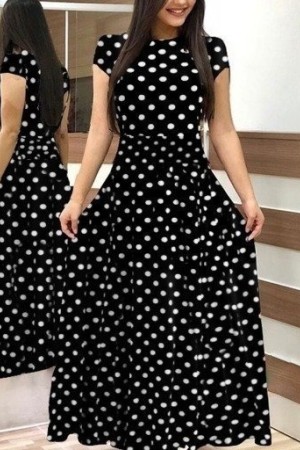 K61398-SIYAH BLACK DRESS