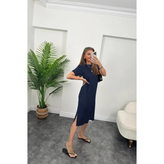 K61402-LACIVERT "NAVY BLUE" DRESS