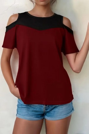 K61407-BORDO BORDO BLUZ