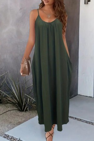 K61423-HAKI KHAKI DRESS